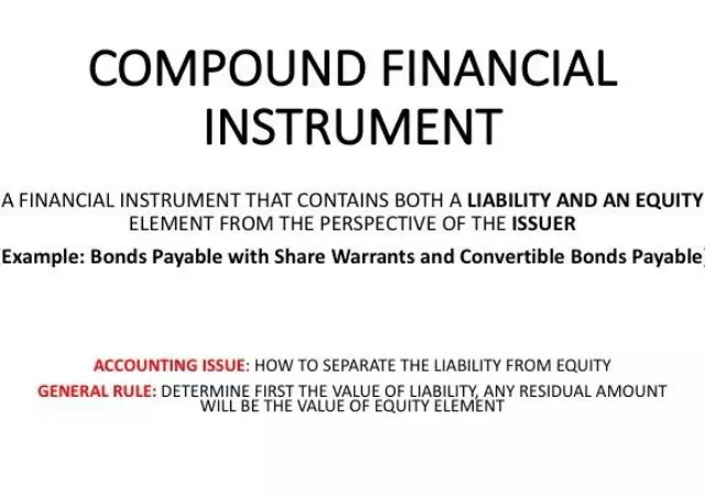 compound financial instrument