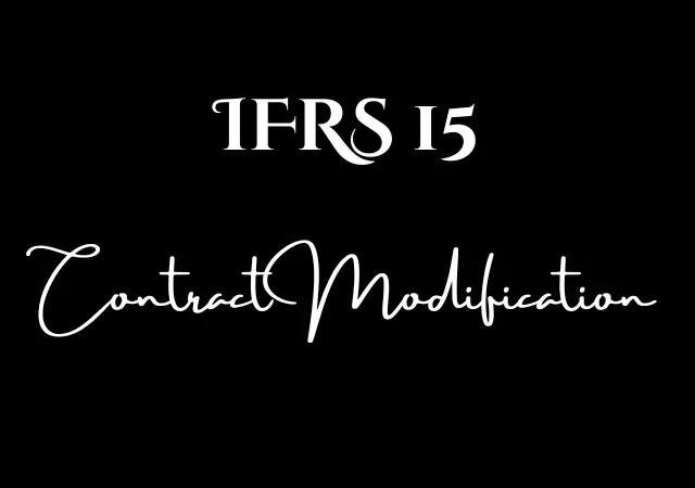 contract modification ifrs 15