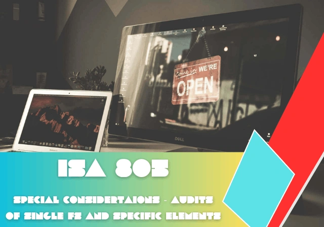 isa 805 - audits of singles fs and specific elements