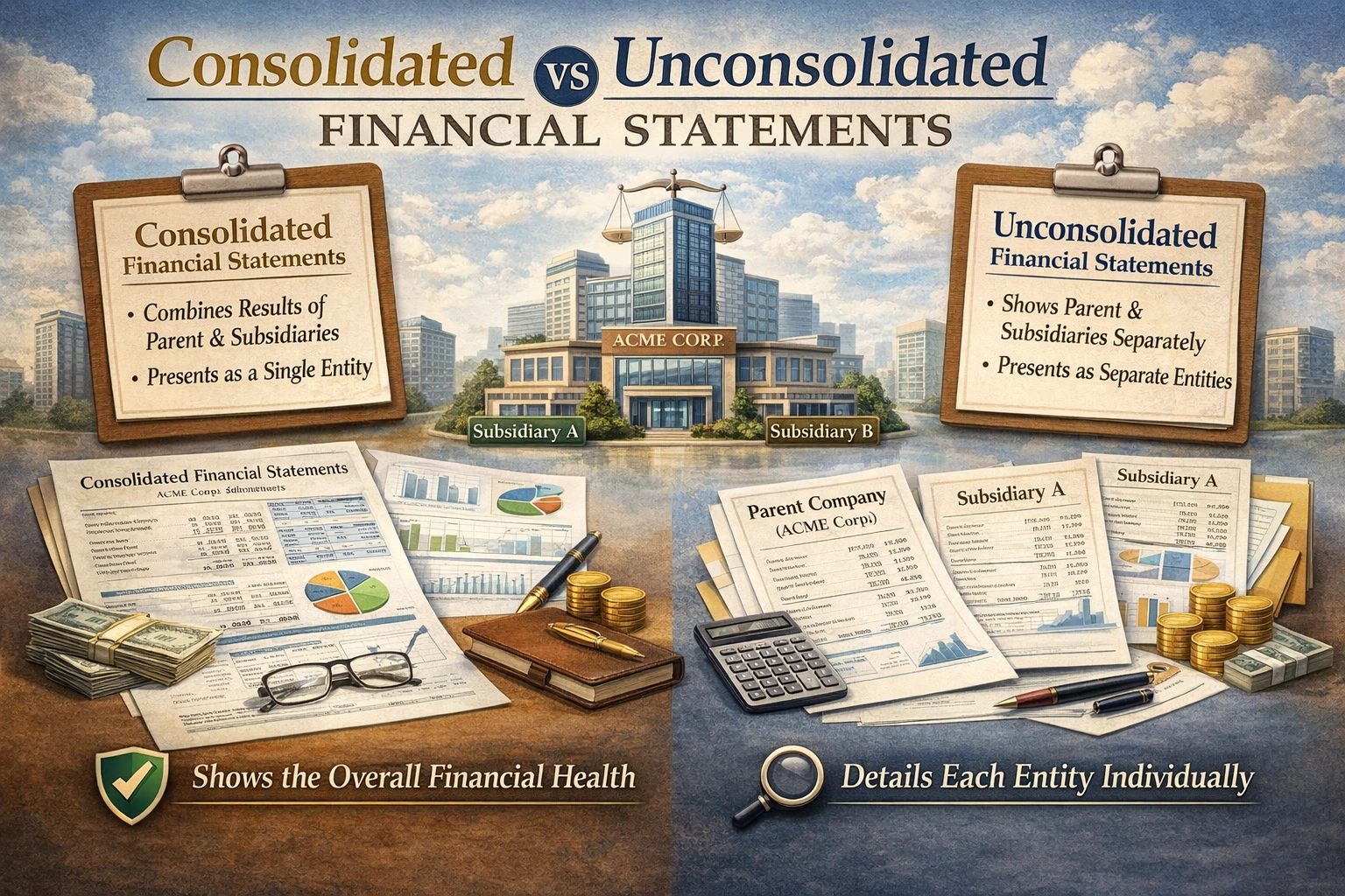 Consolidated Vs Unconsolidated Financials