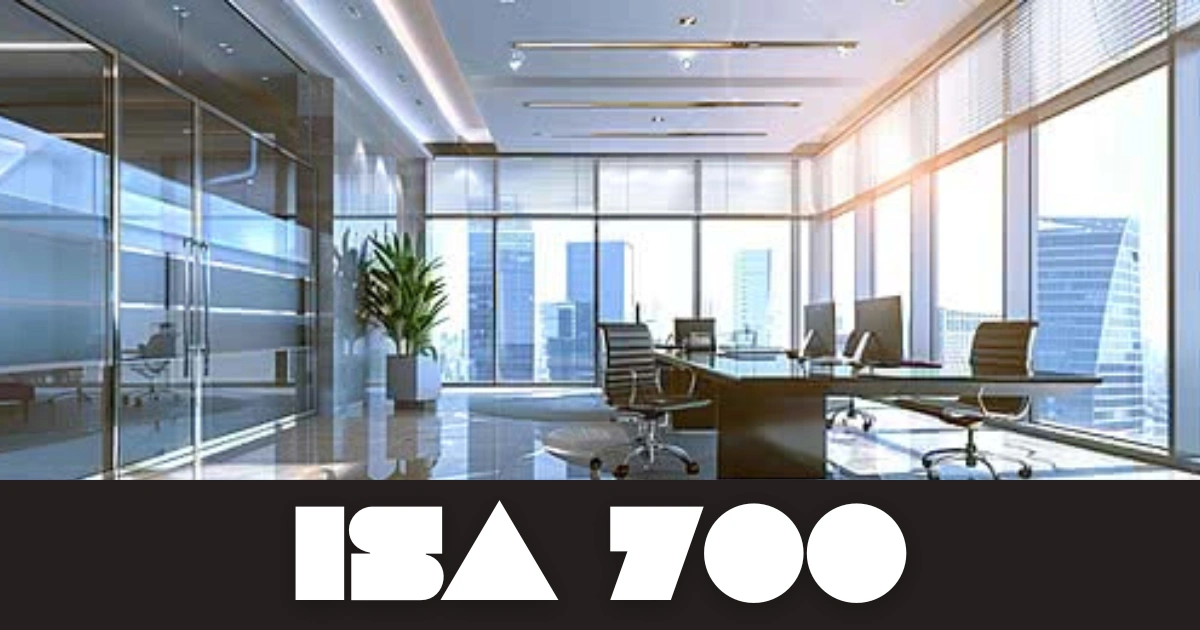 ISA 700 - Forming an Opinion and Reporting On Financial Statements