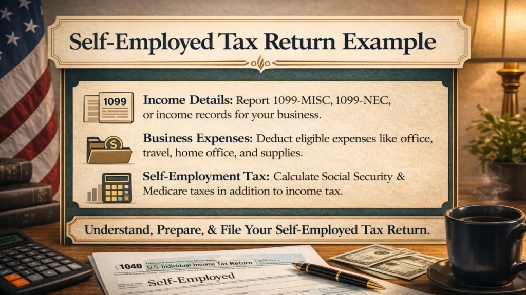 Self-Employed Tax Return Example