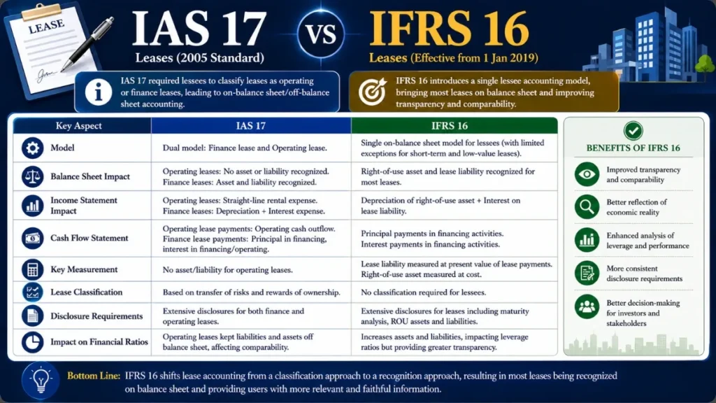 IAS 17 vs IFRS 16