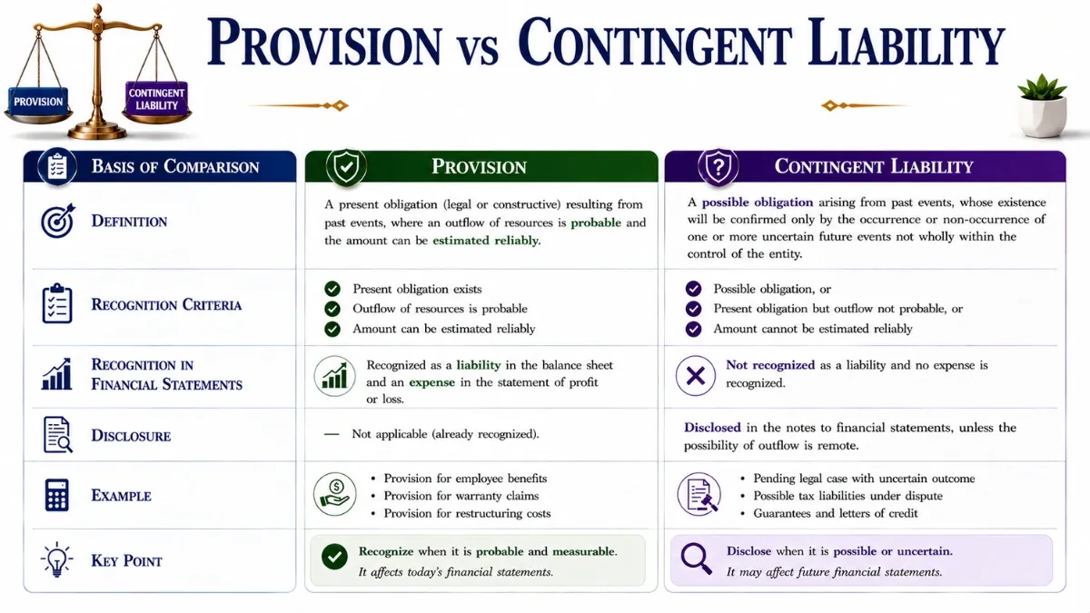 Provision vs Contingent Liability