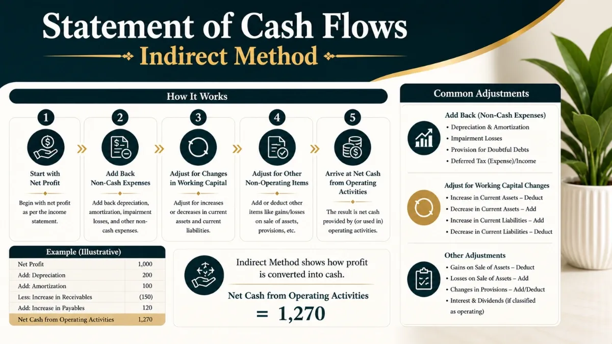 Statement of Cash Flows Indirect Method